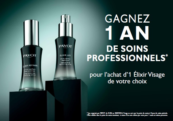 Jeu concours Elixir Payot