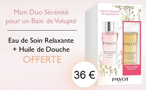 Offre duo relaxant Payot