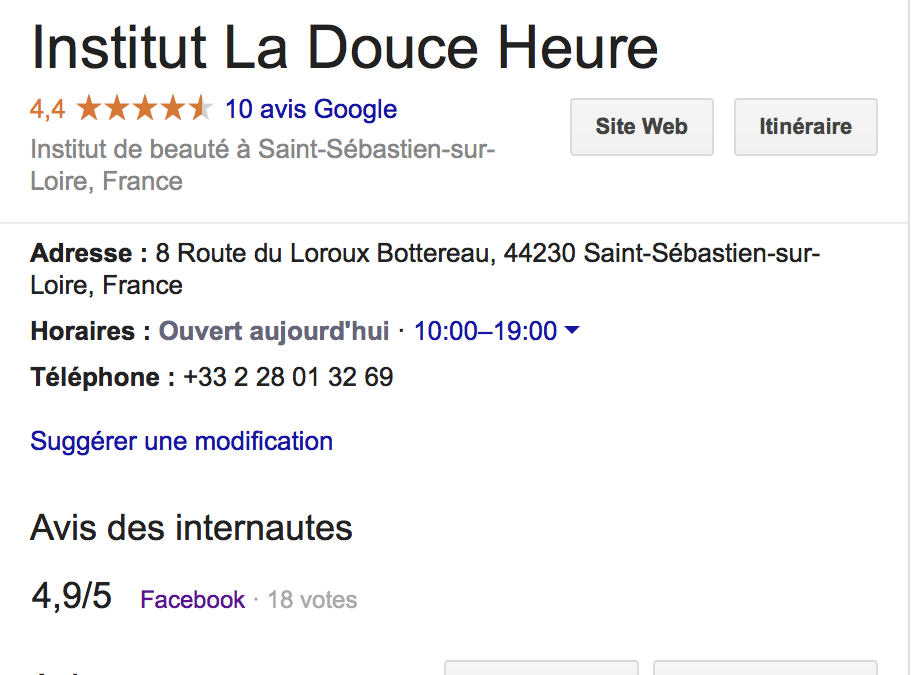 Laissez nous un avis sur Google