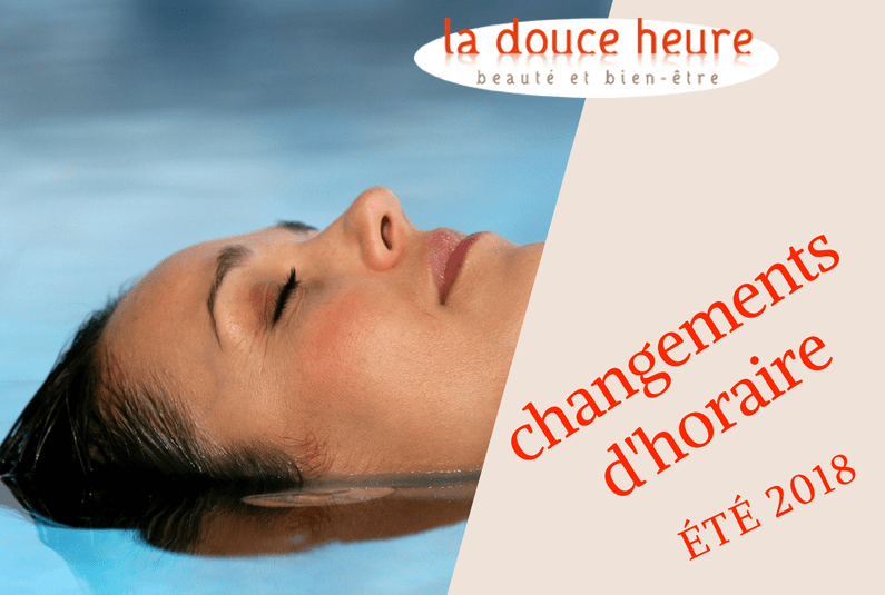 changements d'horaire juillet aout 2018