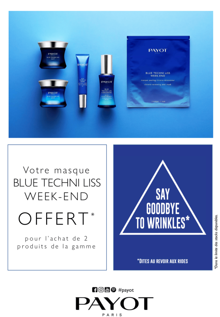 PROMO BLUE TECHNI LISS MASQUE WEEKEND