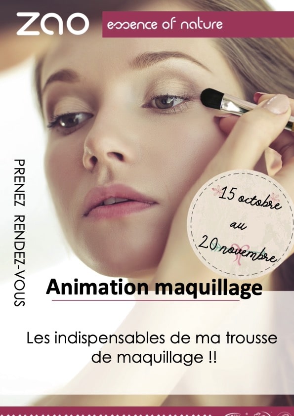 Affiche animation maquillage